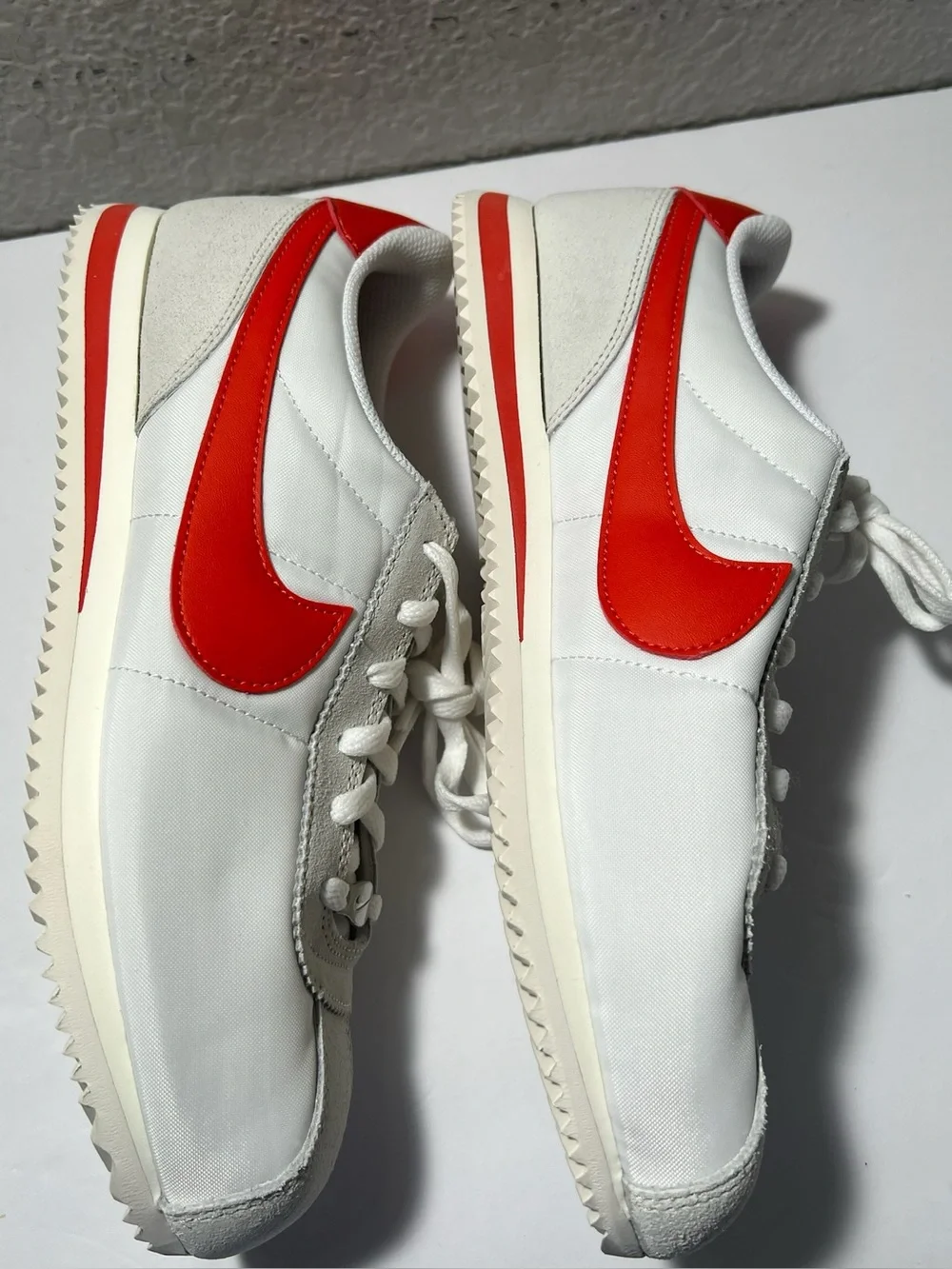 Nike Cortez Textile GS White Picante Red Sneakers shoes size 7Y NWOT  IH7654-100